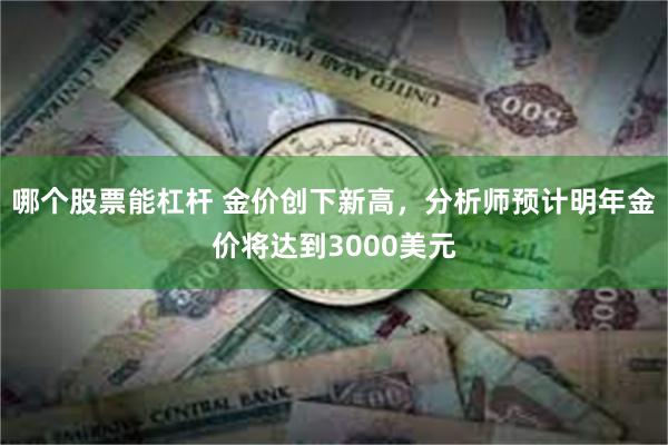 哪个股票能杠杆 金价创下新高，分析师预计明年金价将达到3000美元