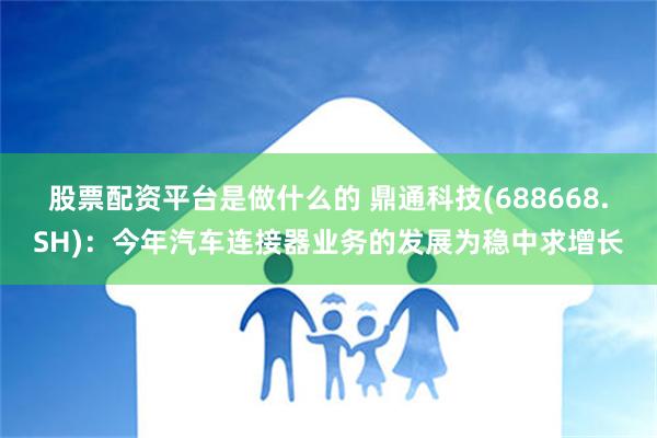 股票配资平台是做什么的 鼎通科技(688668.SH)：今年汽车连接器业务的发展为稳中求增长