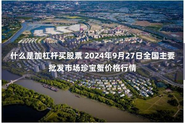 什么是加杠杆买股票 2024年9月27日全国主要批发市场珍宝蟹价格行情