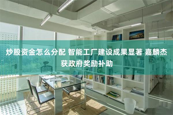 炒股资金怎么分配 智能工厂建设成果显著 嘉麟杰获政府奖励补助