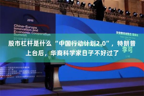 股市杠杆是什么 “中国行动计划2.0”，特朗普上台后，华裔科学家日子不好过了